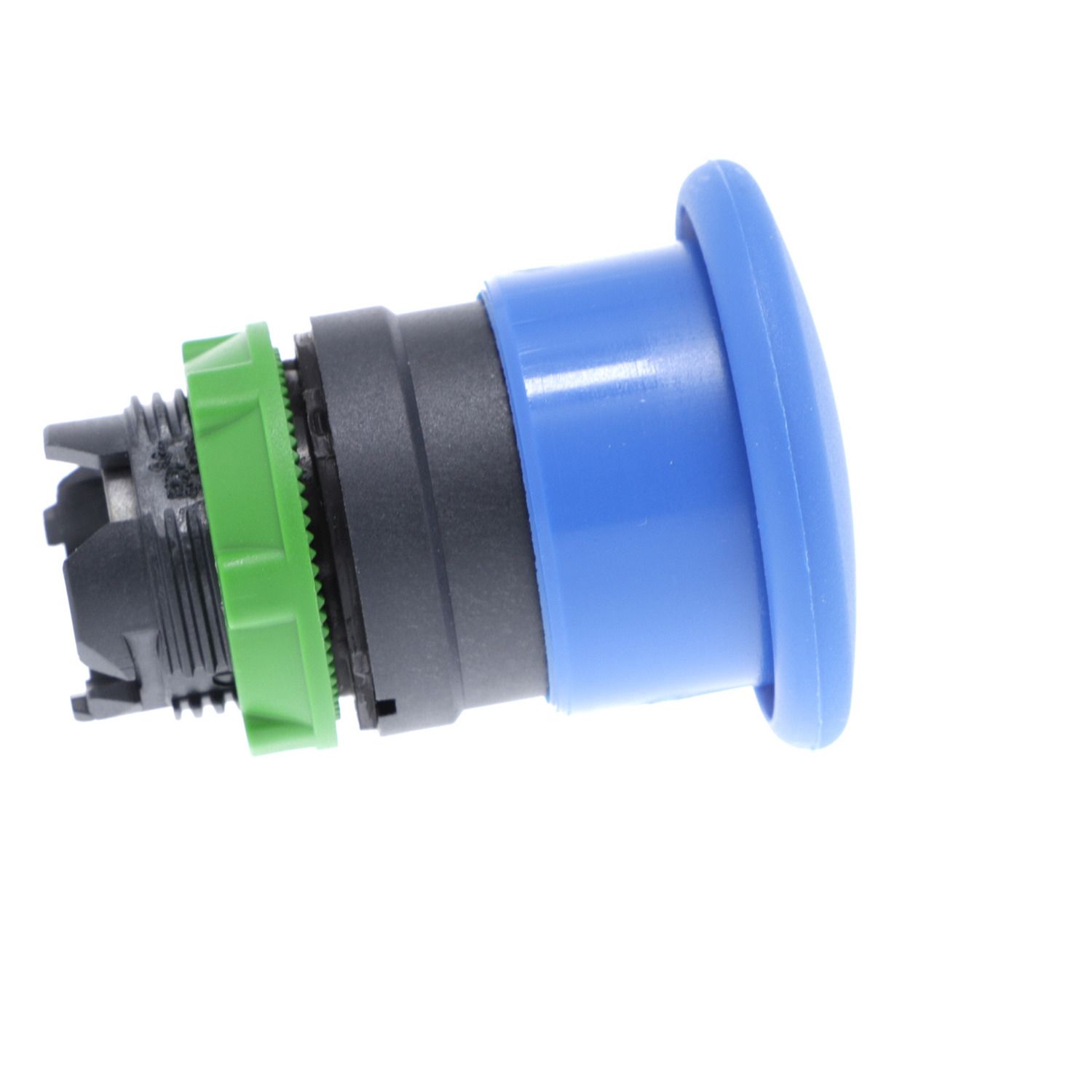 Picture of Head for non illuminated pushbutton, Harmony XB5, plastic, blue, mushroom 40mm, 22mm, spring return