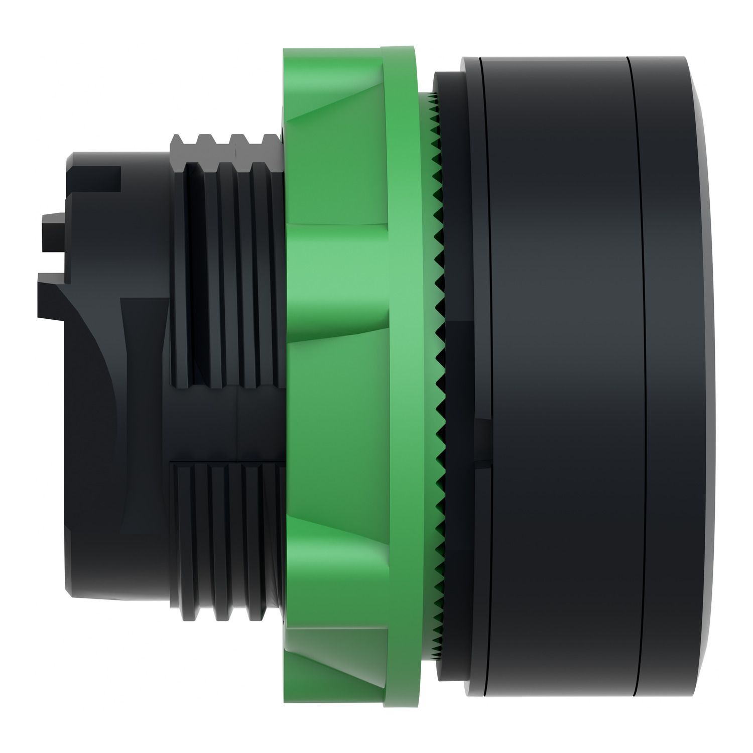 Picture of Head for illuminated push button, Harmony XB5, plastic, flush, white, 22mm, spring return, plain lens for BA9s bulb