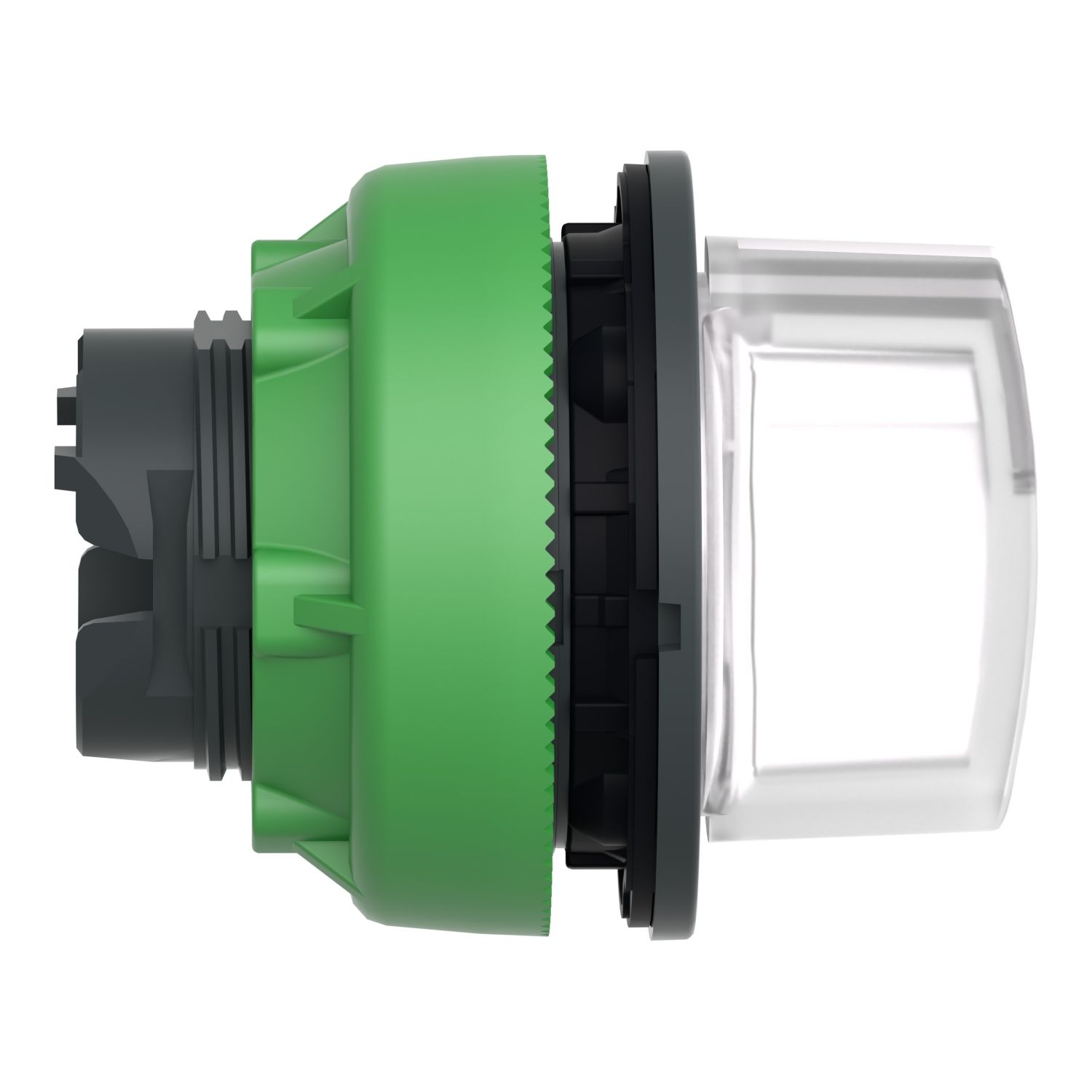 Picture of Head for illuminated selector switch, Harmony XB5, plastic, white handle, universal LED, 3 positions, right to center