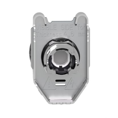 Picture of Head for illuminated push button, Harmony XB4, metal, blue projecting, 30mm, universal LED, push-push, unmarked