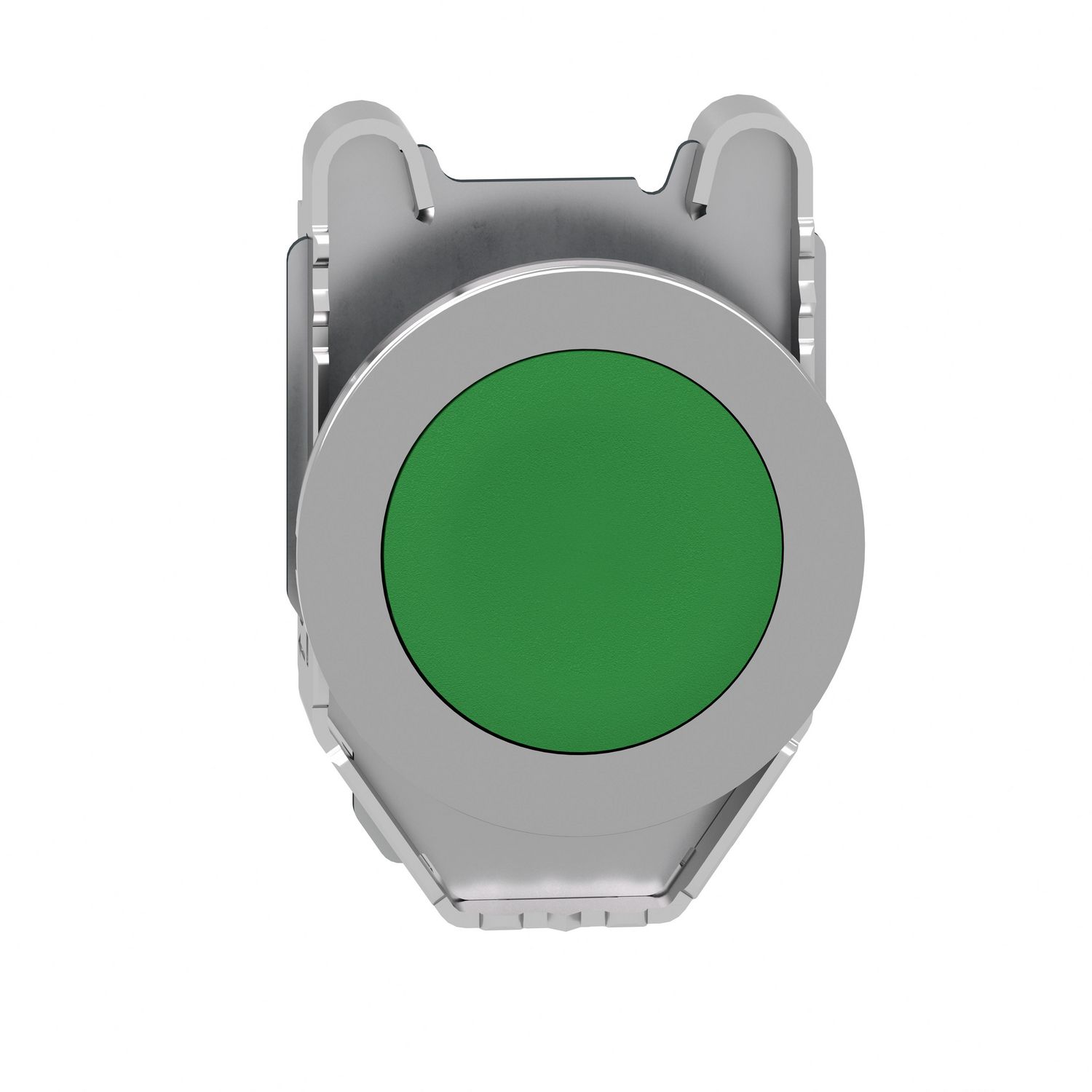 Picture of Head for non illuminated push button, Harmony XB4, flush mounted green flush caps pushbutton push