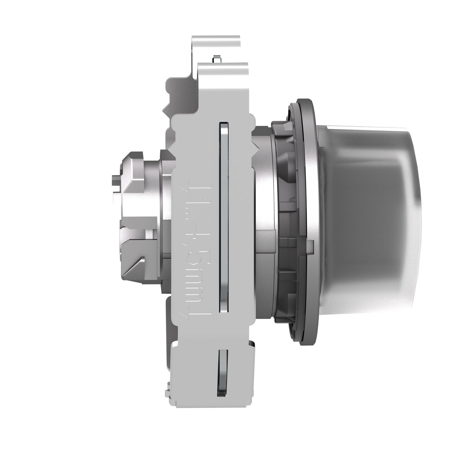 Picture of Head for illuminated selector switch, Harmony XB4, metal, white handle, 30mm, universal LED, 3 positions, to center