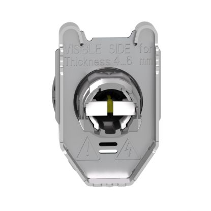 Picture of Head for selector switch, Harmony XB4, yellow handle, flush, 30mm, 2 positions, stay put
