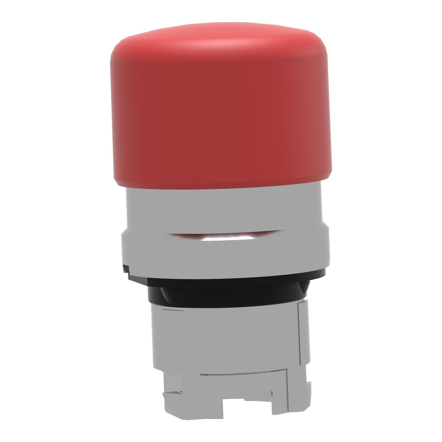 Picture of Head for non illuminated pushbutton, Harmony XB4, mushroom 30mm, metal, red, 22mm, spring return
