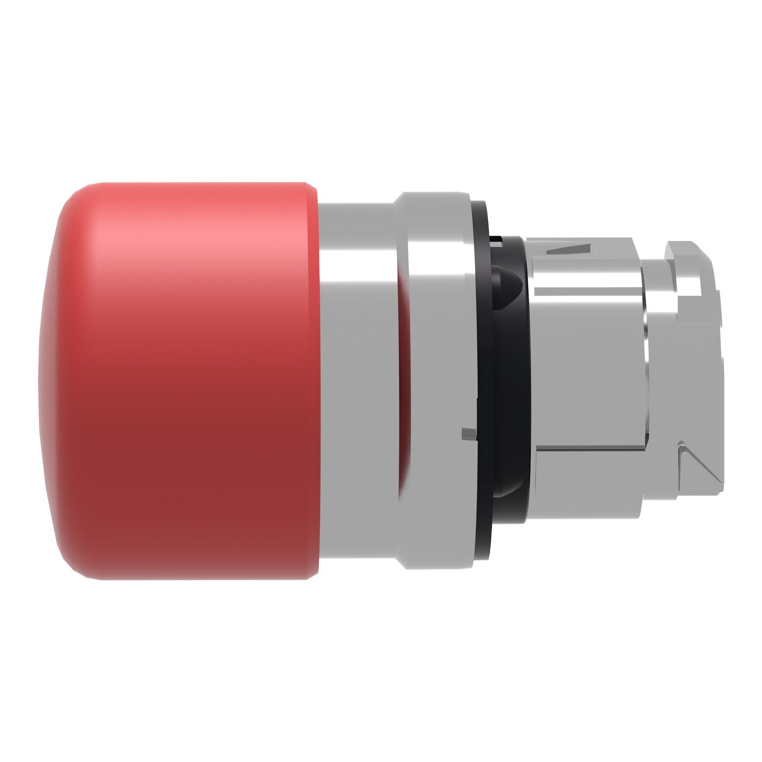 Picture of Head for non illuminated pushbutton, Harmony XB4, mushroom 30mm, metal, red, 22mm, spring return