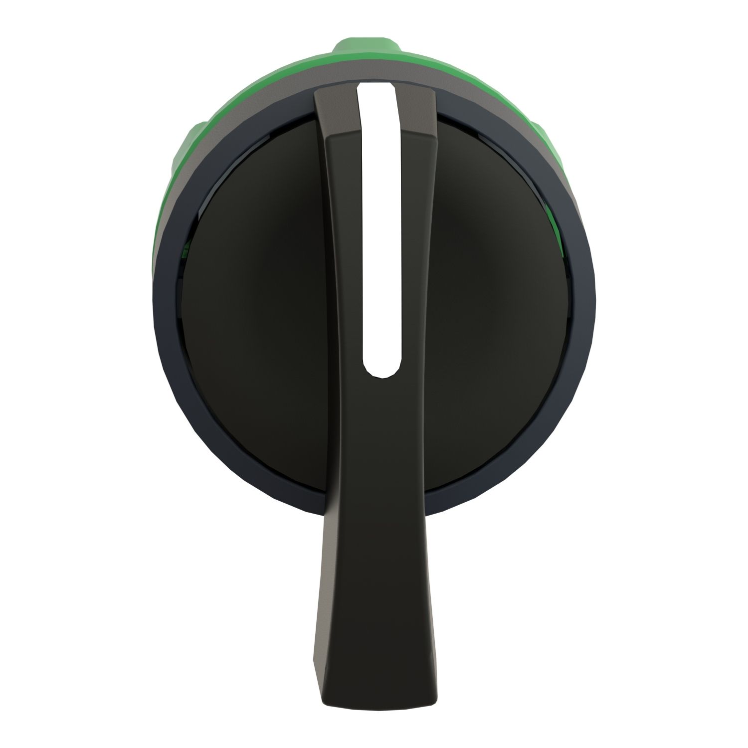 Picture of Head for selector switch, Harmony XB5, plastic, black, 22mm, long handle, 3 positions, stay put