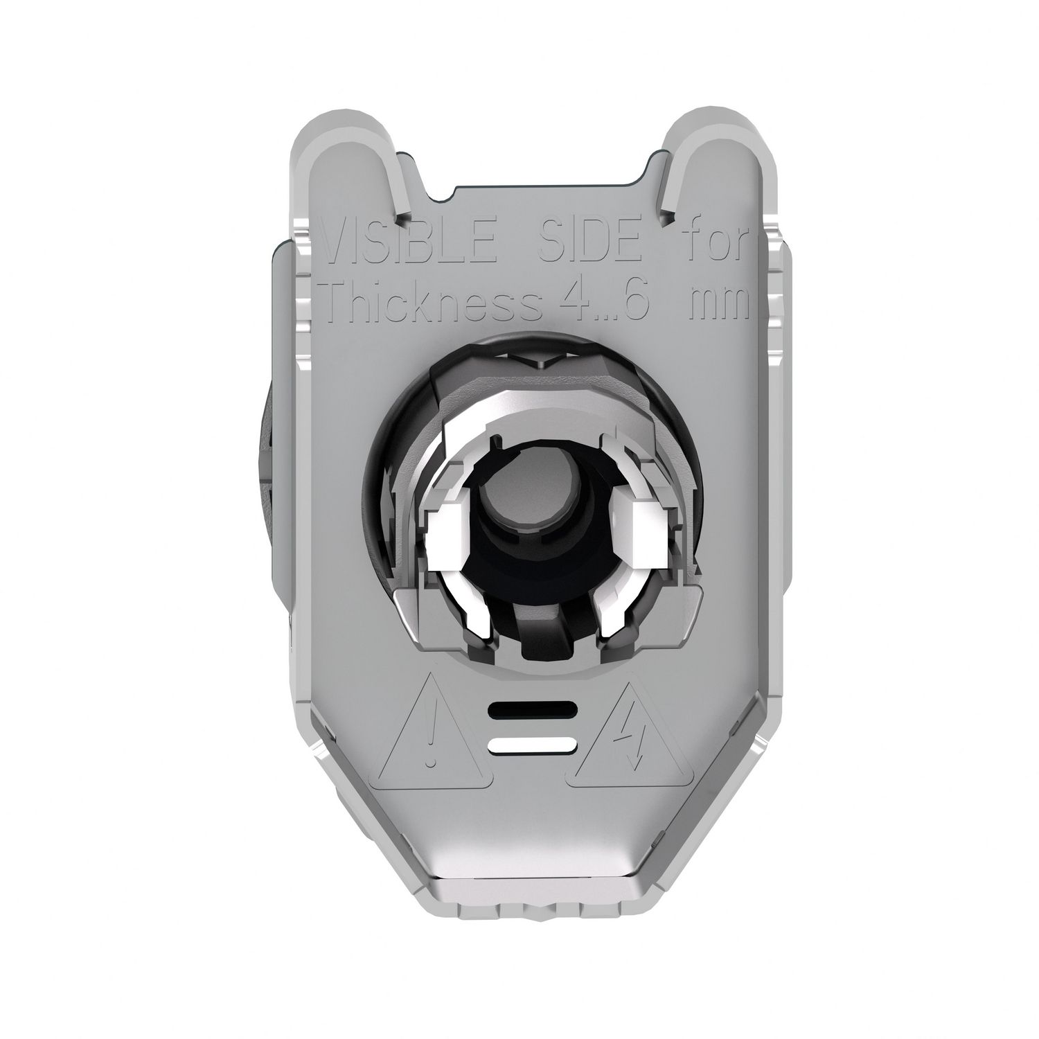 Picture of Head for illuminated selector switch, Harmony XB4, metal, orange handle, 30mm, universal LED, 2 positions