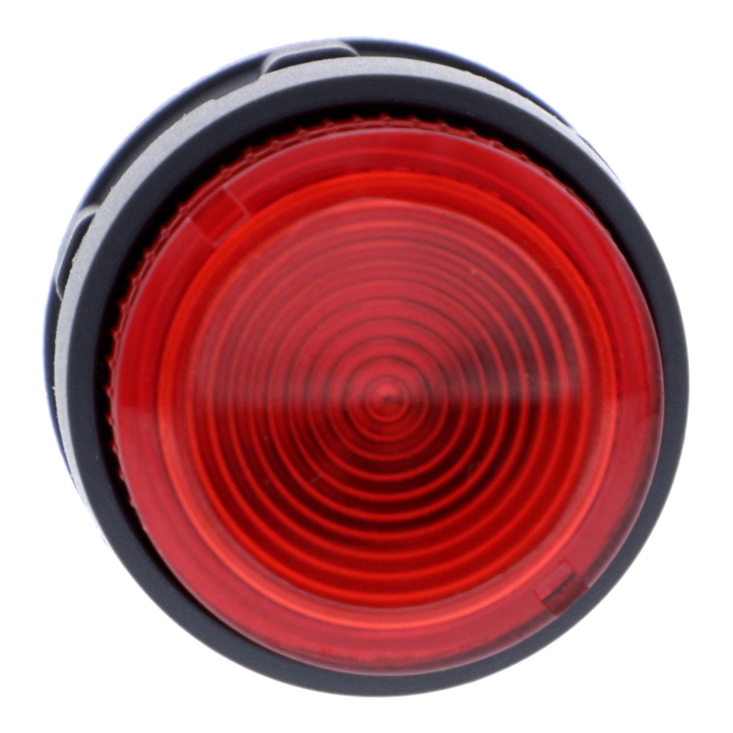 Picture of Monolithic illuminated push button, Harmony XB7, plastic, red, 22mm, integral LED, spring return, 230...240V AC, 1NO