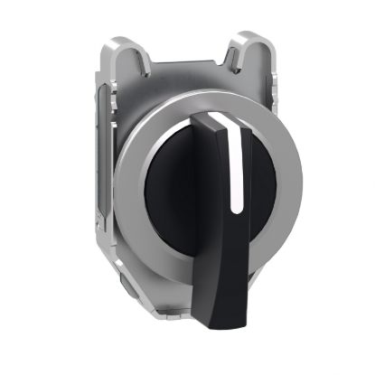 Picture of Head for selector switch, Harmony XB4, flush mounted black long handle 3 position stay put