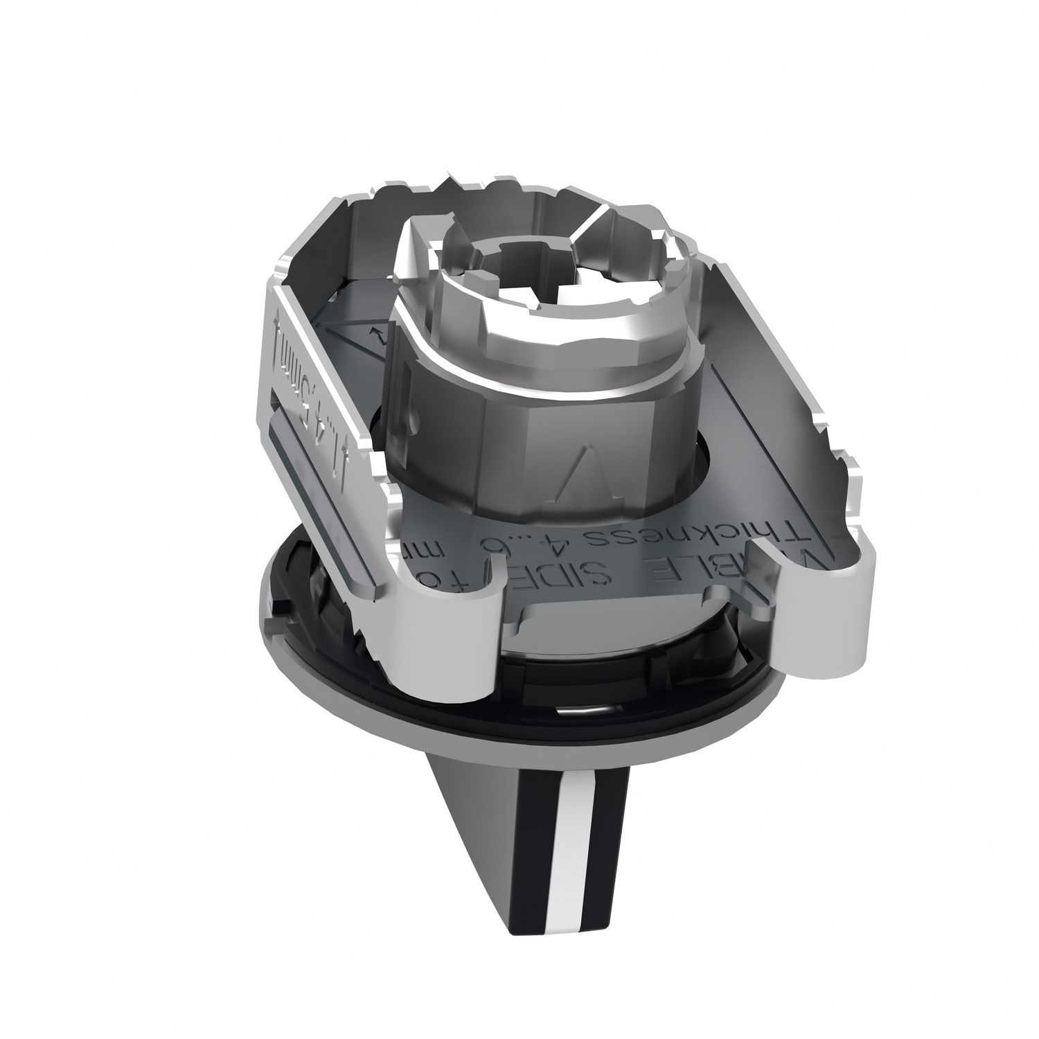 Picture of Head for selector switch, Harmony XB4, flush mounted black long handle 3 position stay put