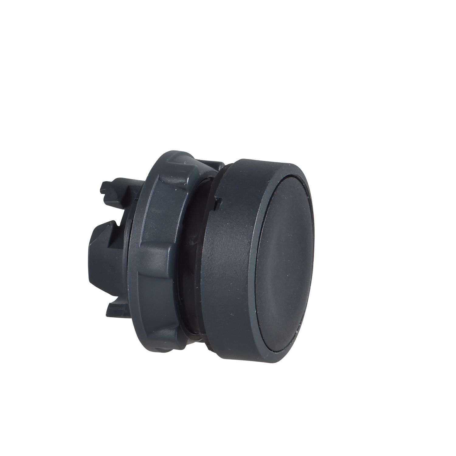 Picture of Head for non illuminated push button, Harmony XB5, black flush, 22mm, push push, unmarked