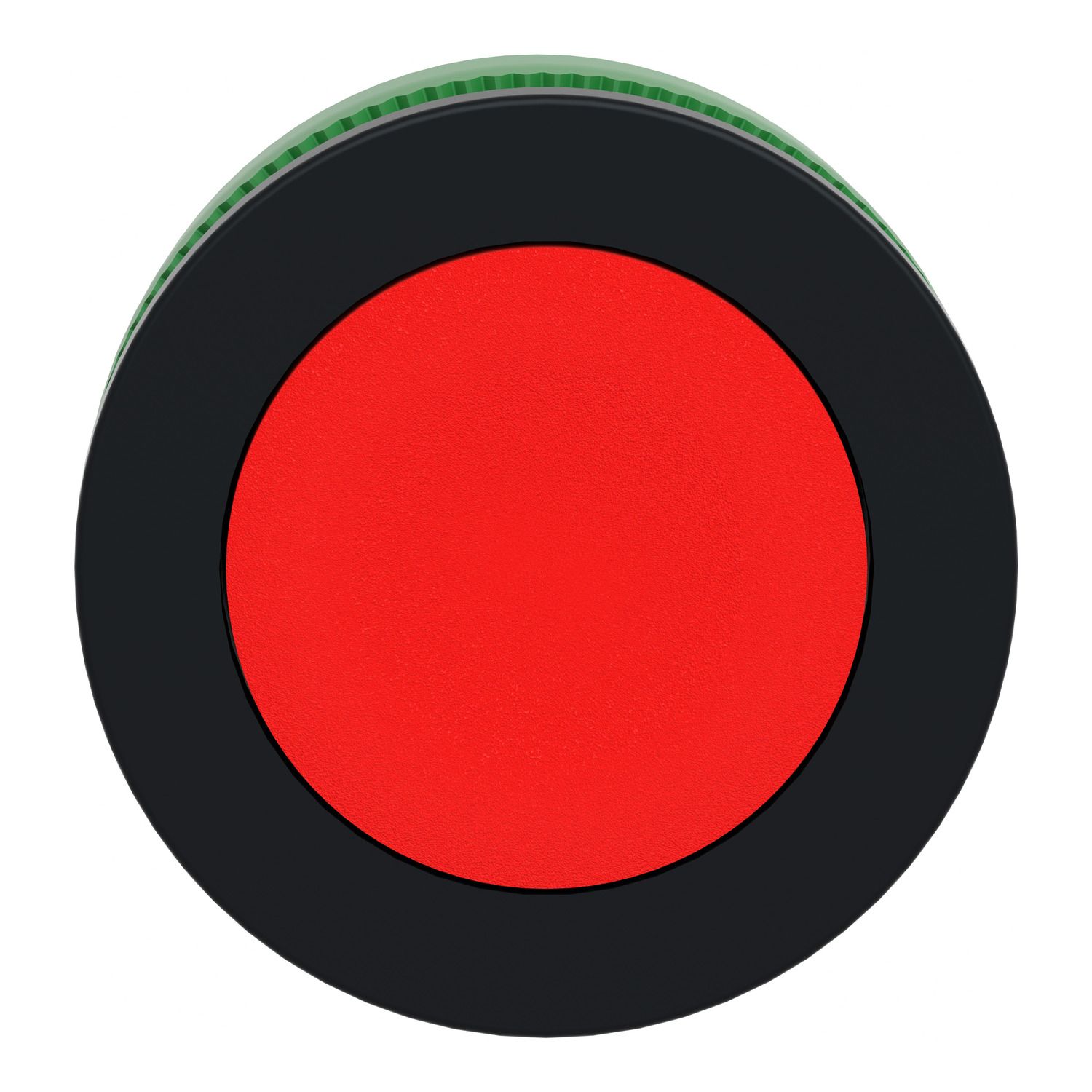 Picture of Antimicrobial Flush mounted push button head, Harmony XB5, plastic, red, 30mm, spring return, unmarked