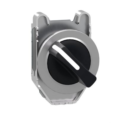 Picture of Head for selector switch, Harmony XB4, flush mounted black 2 position return right to left