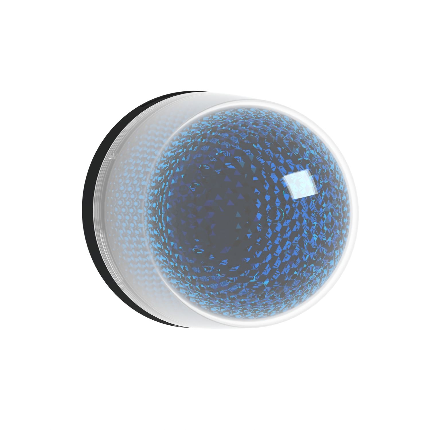 Picture of Illuminated beacon with buzzer, Harmony XVR, blue, 100mm, 70...90dB, integral LED, 100...230V AC