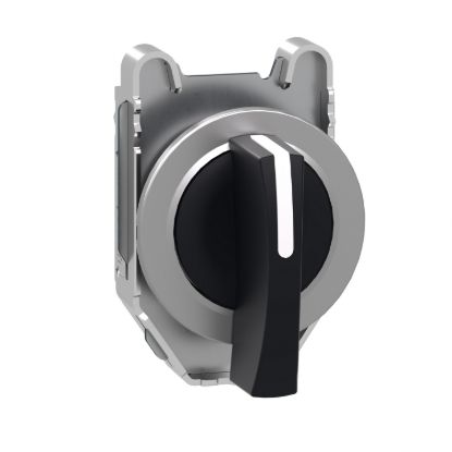 Picture of Head for selector switch, Harmony XB4, flush mounted black sw. long handle 3 position return l to c