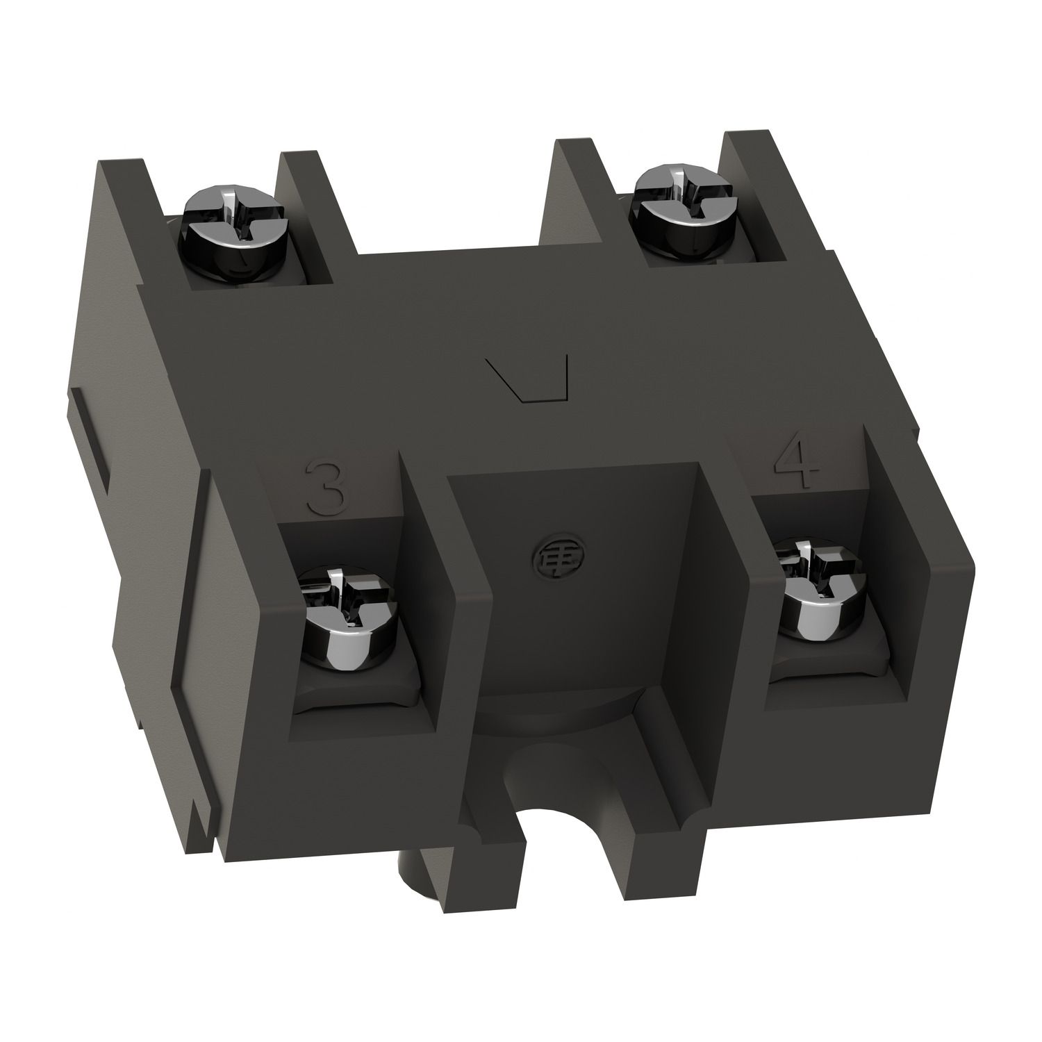 Picture of Single contact block, Harmony XAC, spring return, front mounting, single speed CO for XACB91 operators
