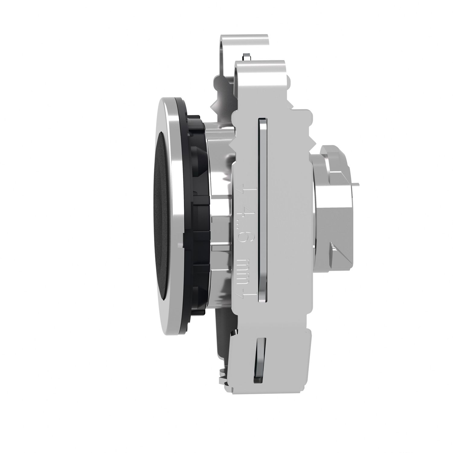 Picture of Head for non illuminated push button, Harmony XB4, flush mounted black flush caps pushbutton push