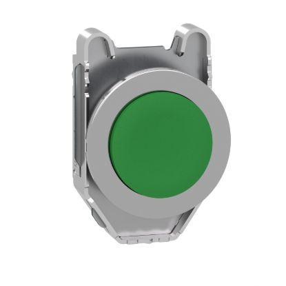 Picture of Head for non illuminated push button, Harmony XB4, flush mounted green projecting pushbutton push