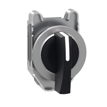 Picture of Head for selector switch, Harmony XB4, flush mounted black sw. long handle 3 position return r to c