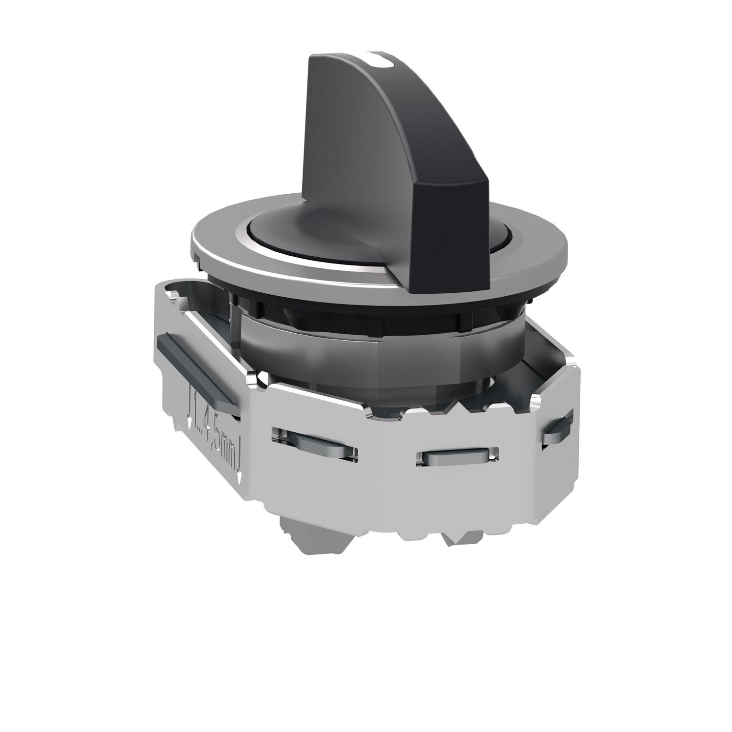 Picture of Head for selector switch, Harmony XB4, flush mounted black sw. long handle 3 position return r to c