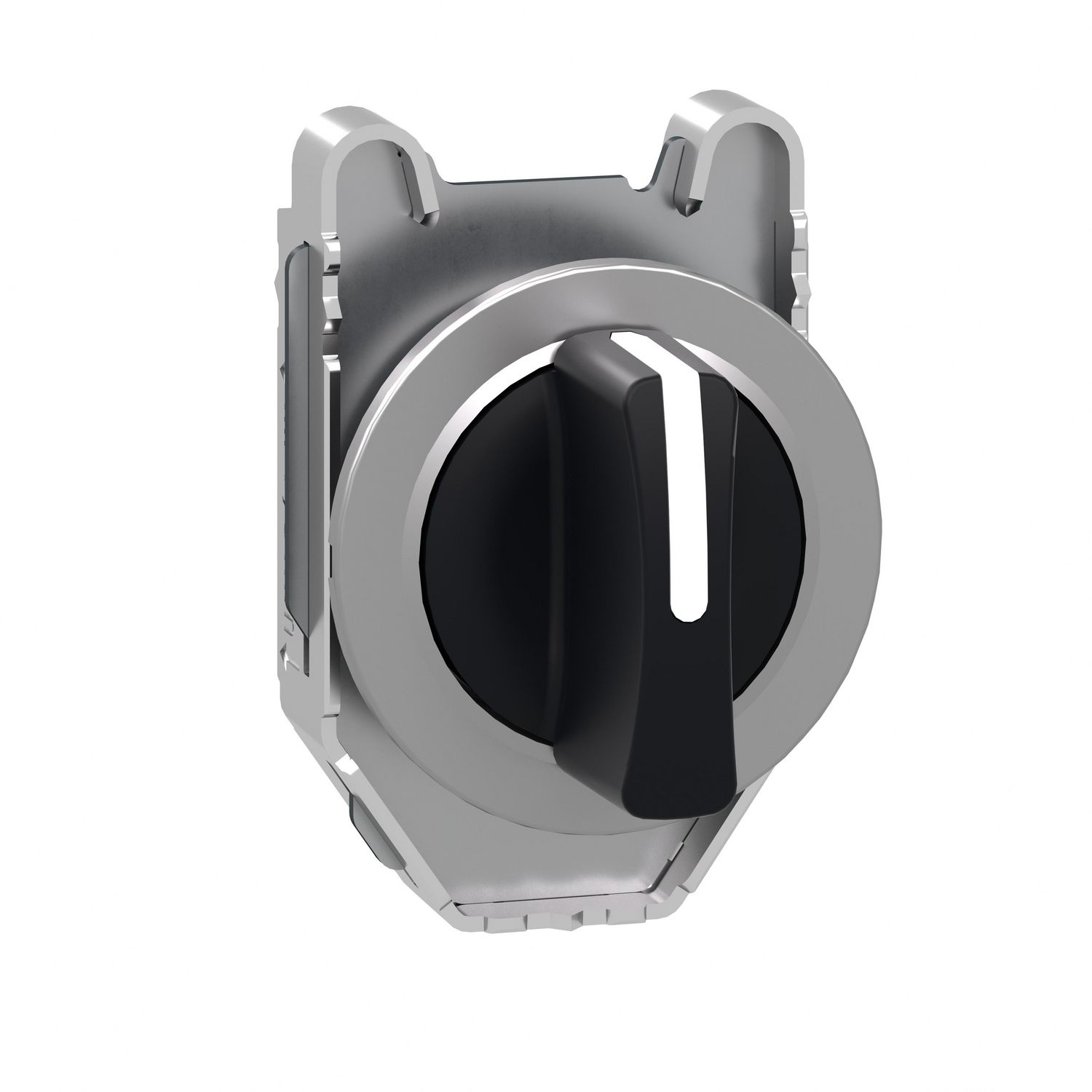 Picture of Head for selector switch, Harmony XB4, flush mounted black 3 position return left to center