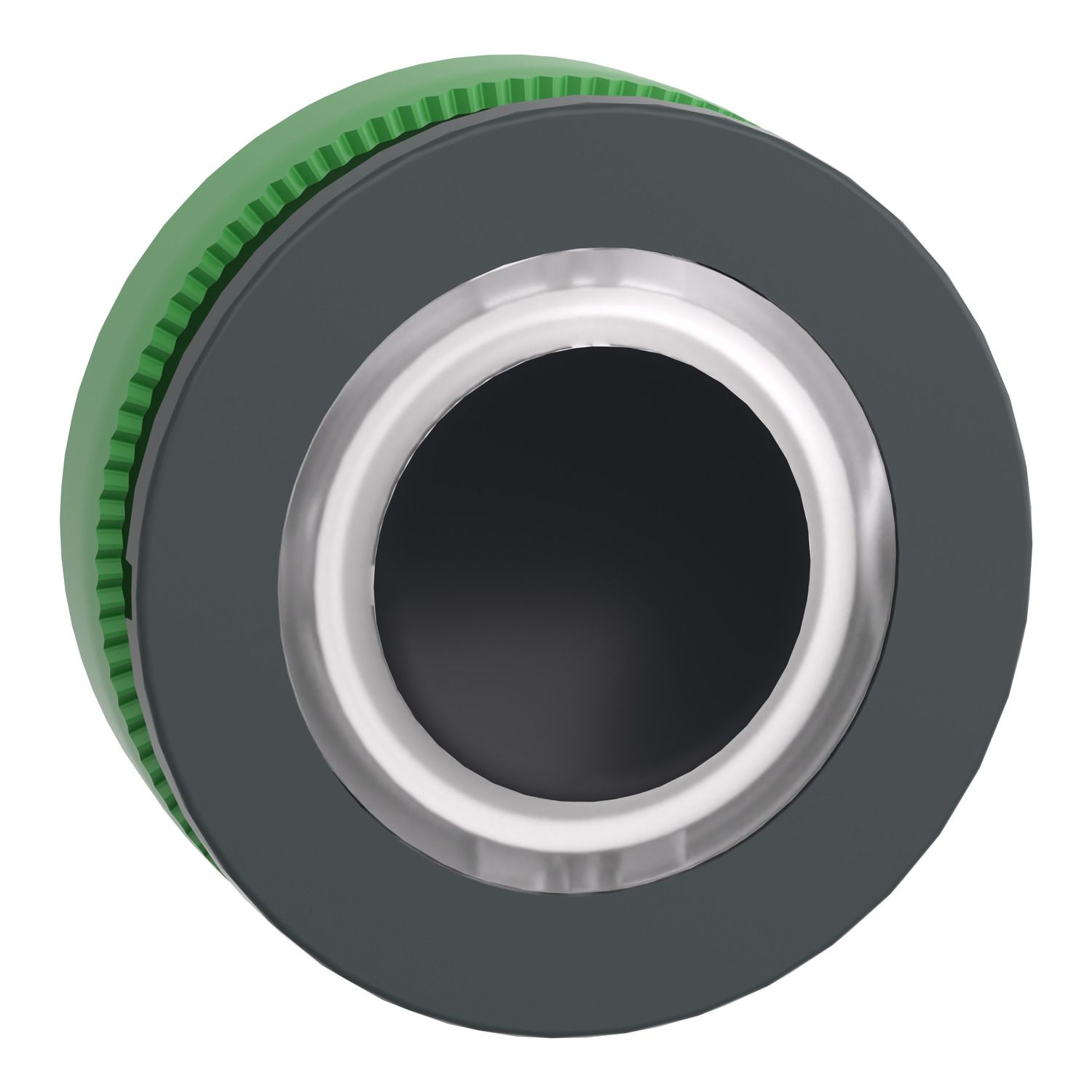 Picture of Head for illuminated push button, Harmony XB5, plastic, white flush mounted, 30mm, universal LED, illuminated ring