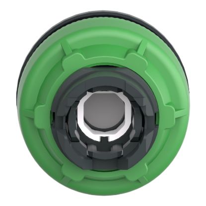 Picture of Head for illuminated push button, Harmony XB5, plastic, white flush mounted, 30mm, universal LED, illuminated ring