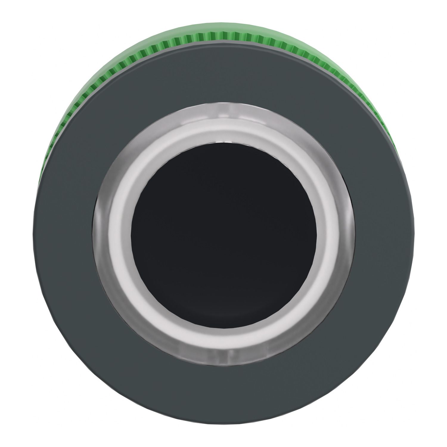 Picture of Head for illuminated push button, Harmony XB5, plastic, white flush mounted, 30mm, universal LED, illuminated ring