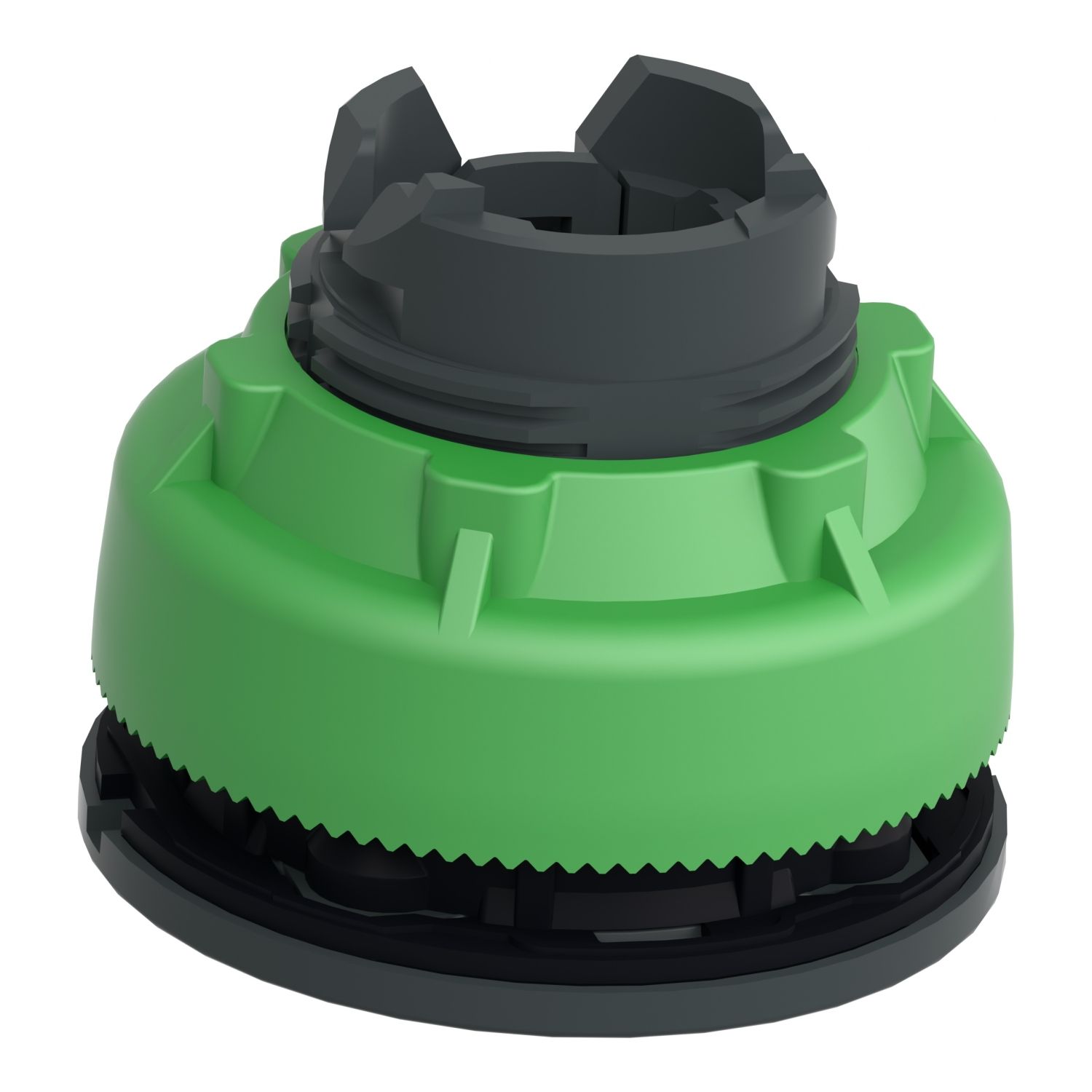 Picture of Head for illuminated push button, Harmony XB5, antimicrobial, plastic, white flush mounted, 30mm, universal LED,