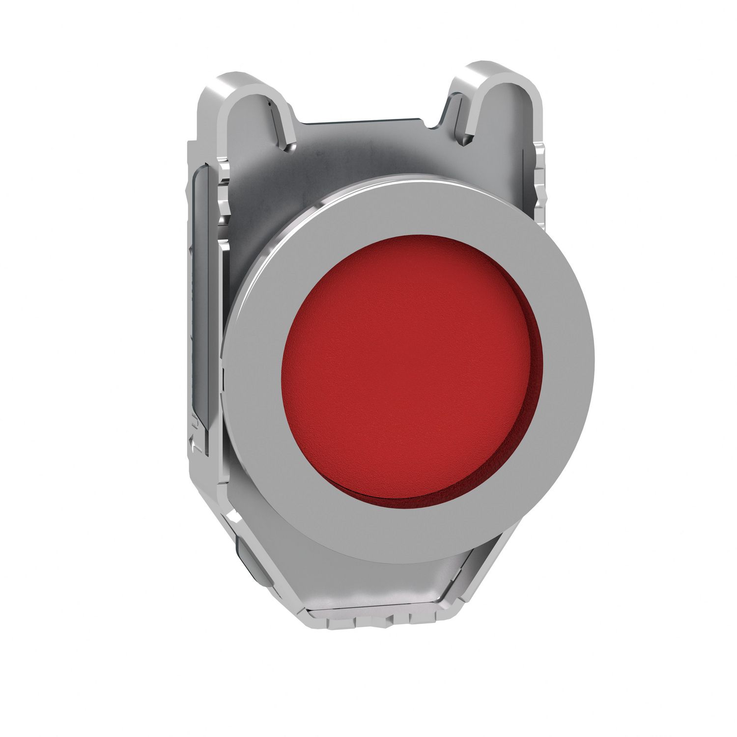 Picture of Head for non illuminated push button, Harmony XB4, flush mounted red pushbutton recessed