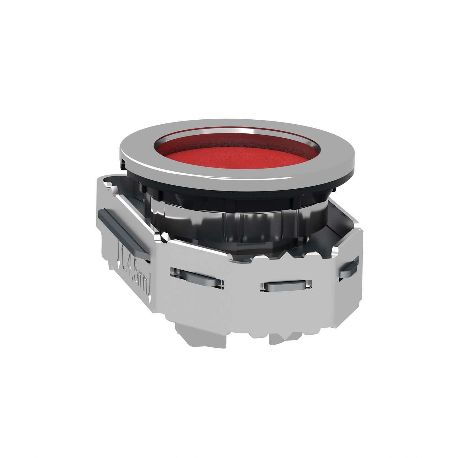 Picture of Head for non illuminated push button, Harmony XB4, flush mounted red pushbutton recessed