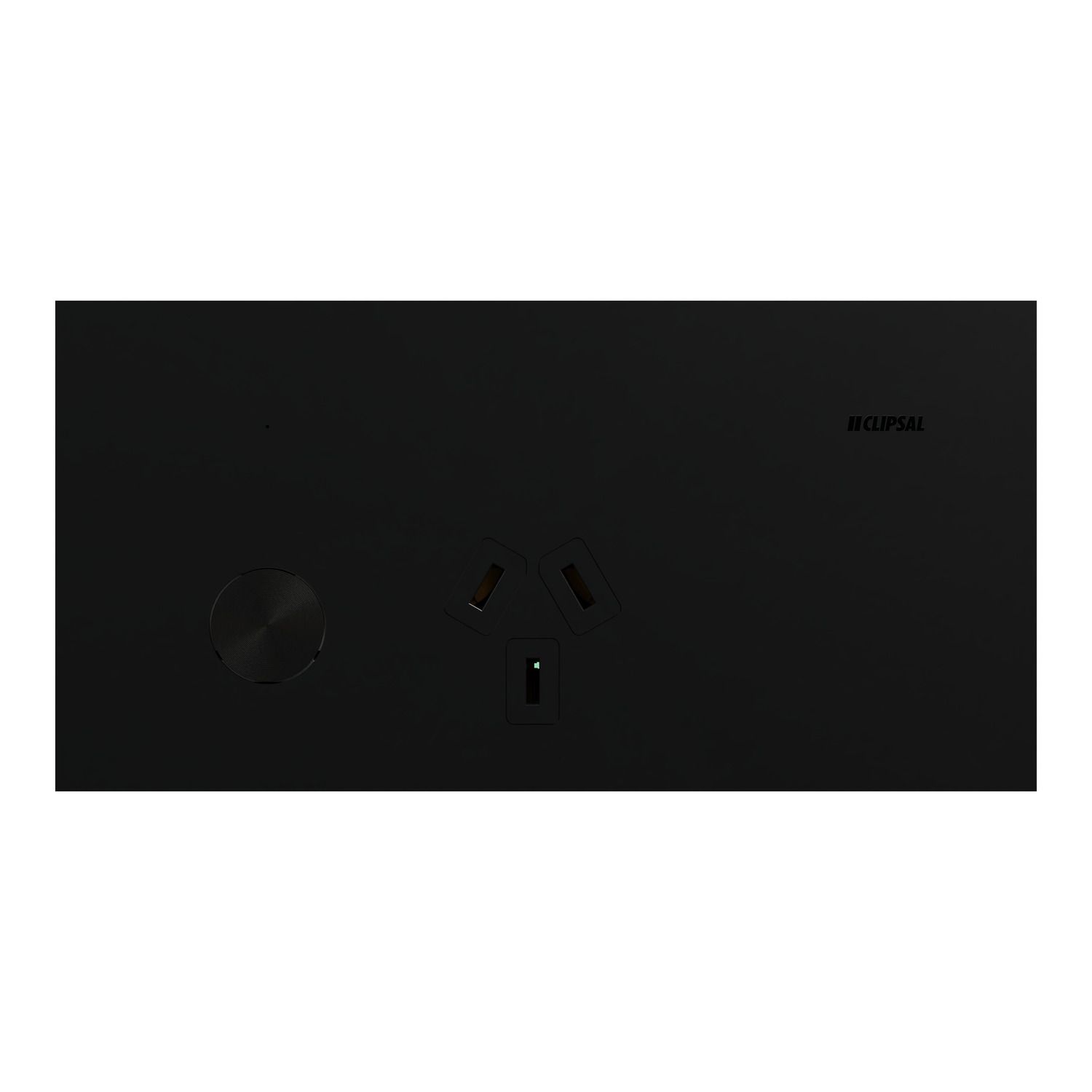 Picture of Single Switch Power Point, Clipsal Solis T Series, Smart Switch, Horizontal Mount, 230V-240V, 10A