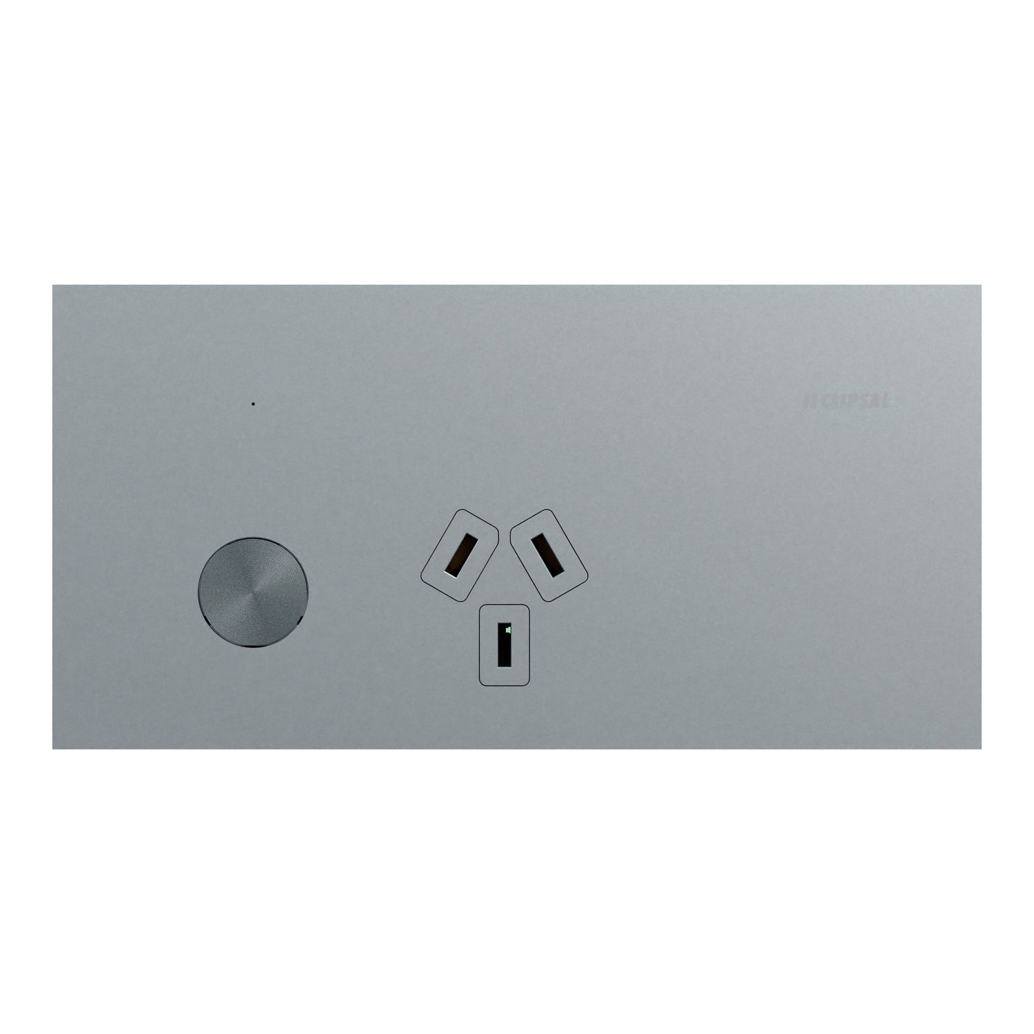 Picture of Single Switch Power Point, Clipsal Solis T Series, Smart Switch, Horizontal Mount, 230V-240V, 10A
