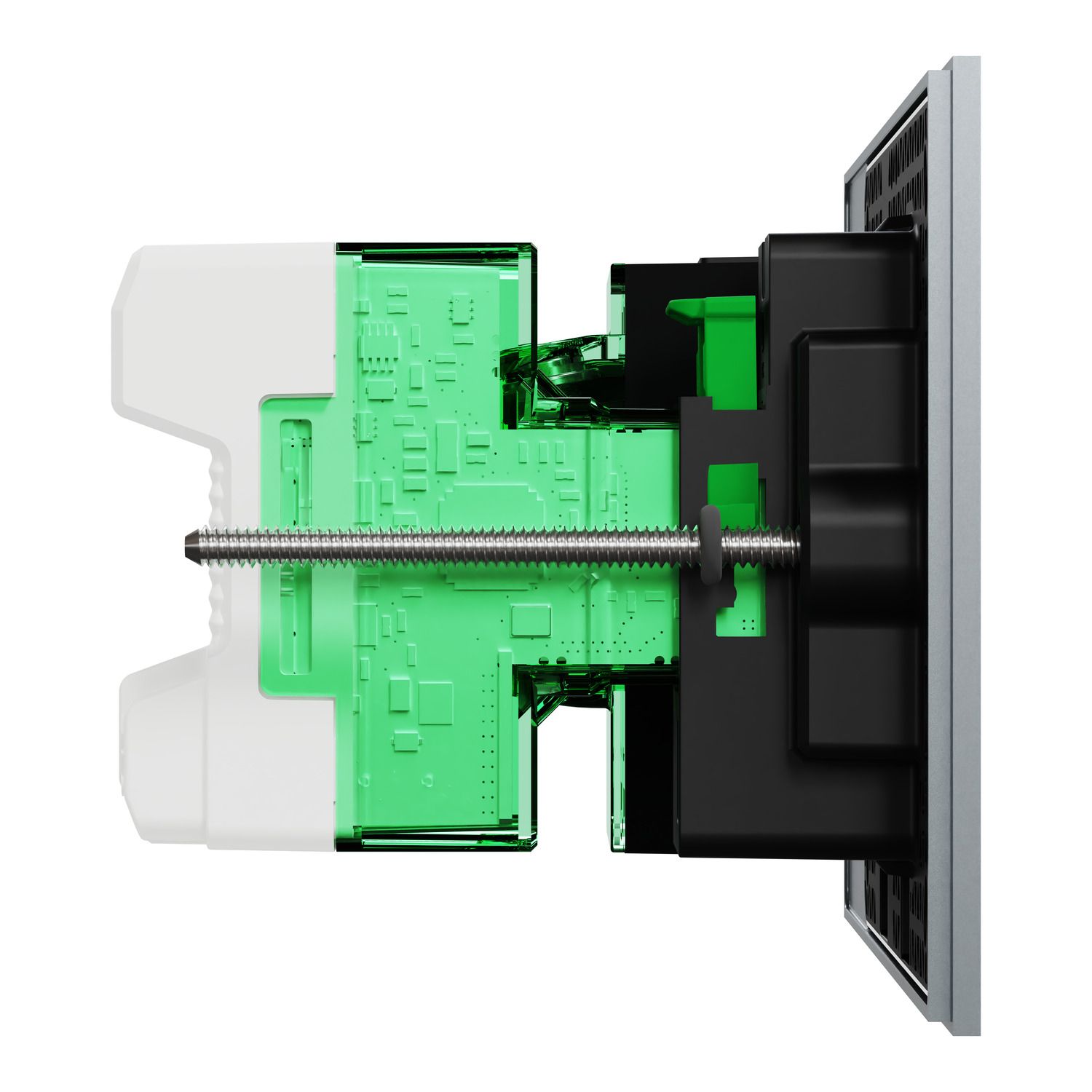 Picture of Single Switch Power Point, Clipsal Solis T Series, Smart Switch, Horizontal Mount, 230V-240V, 10A