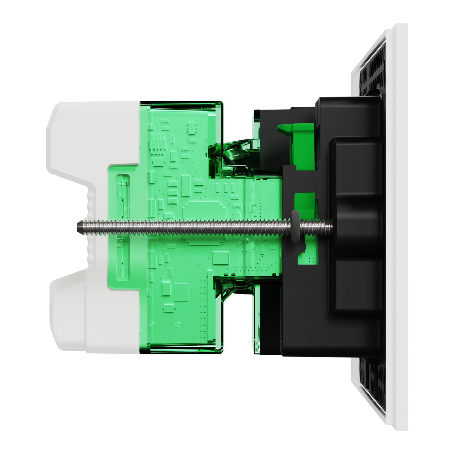 Picture of Single Switch Power Point, Clipsal Solis T Series, Smart Switch, Horizontal Mount, 230V-240V, 10A