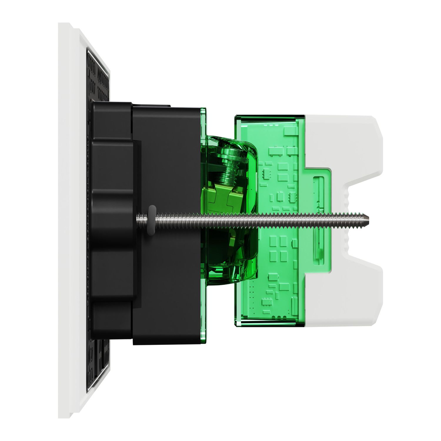 Picture of Single Switch Power Point, Clipsal Solis T Series, Smart Switch, Horizontal Mount, 230V-240V, 10A