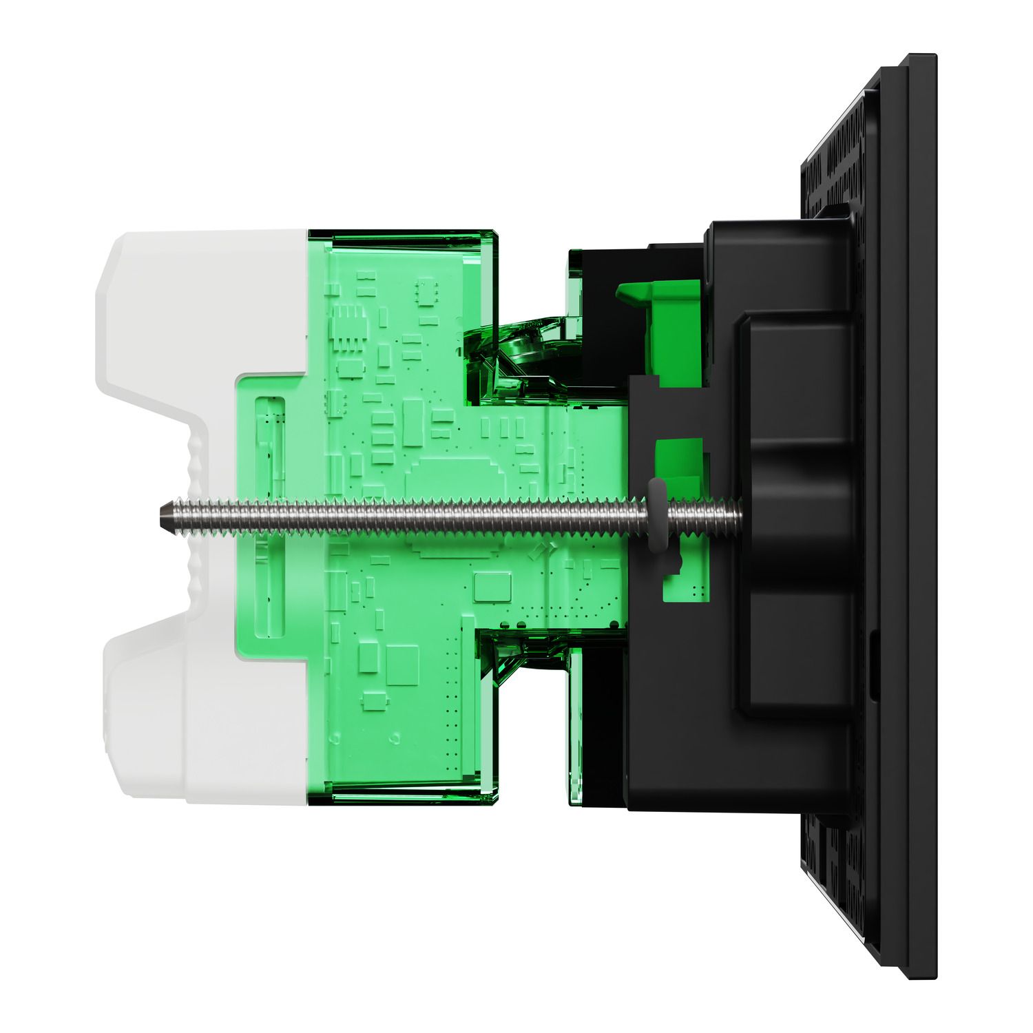 Picture of Single Switch Power Point, Clipsal Solis, Smart Switch, Horizontal Mount, 230V-240V, 10A