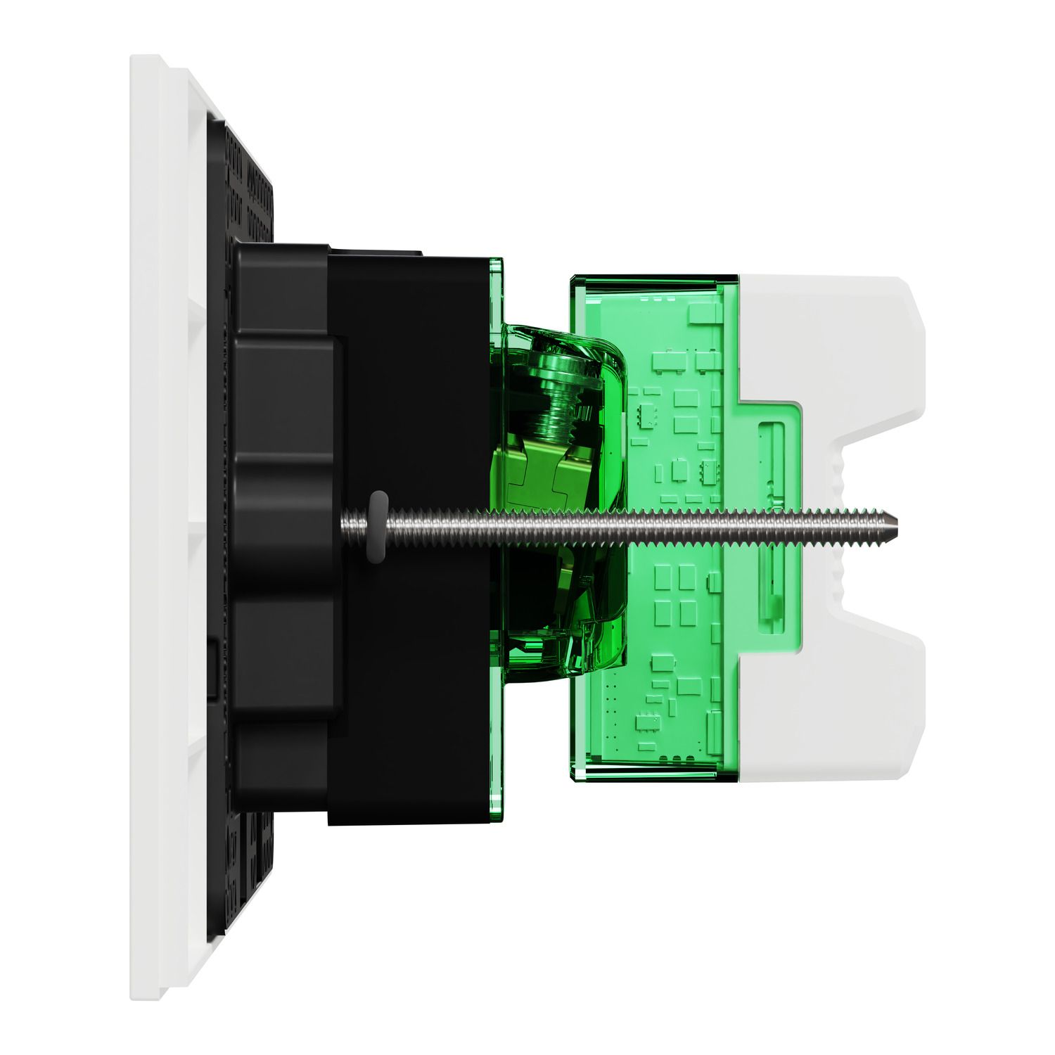 Picture of Single Switch Power Point, Clipsal Solis, Smart Switch, Horizontal Mount, 230V-240V, 10A