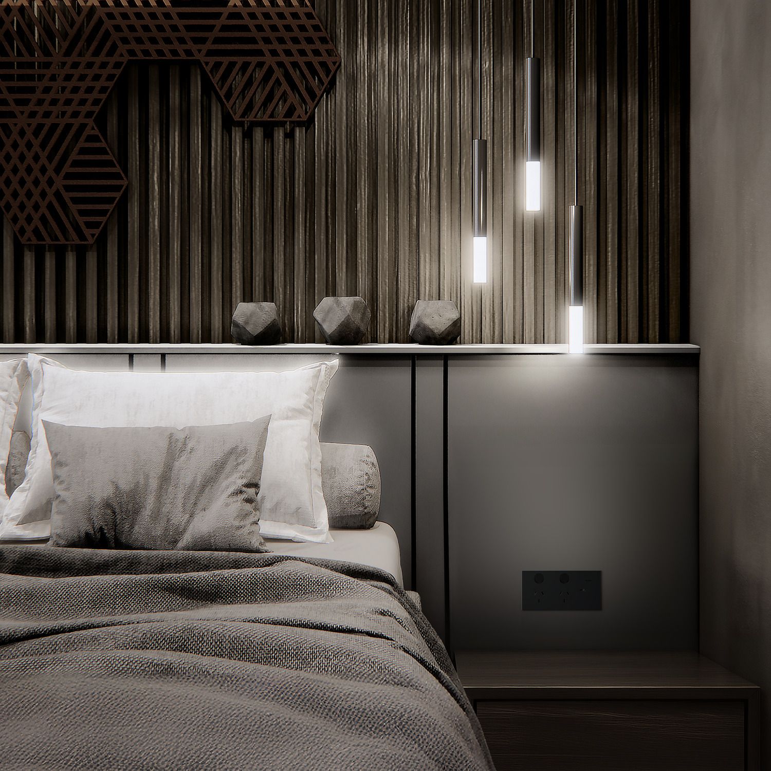 Picture of Double Switch Power Point, Clipsal Solis T Series, with USB C Charger, Horizontal Mount, 230V-240V, 10A