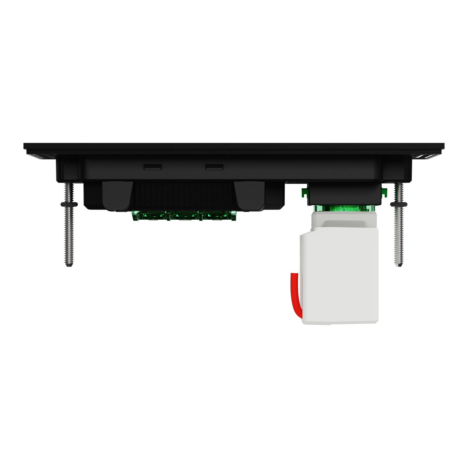 Picture of Double Switch Power Point, Clipsal Solis T Series, with USB C Charger, Horizontal Mount, 230V-240V, 10A