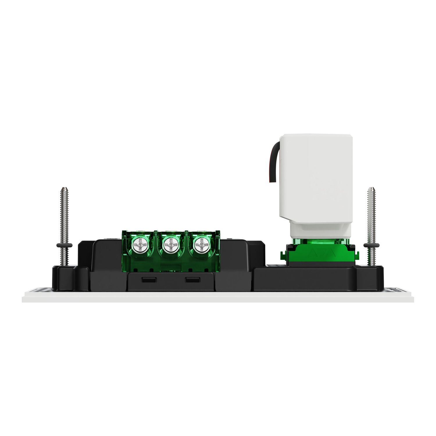 Picture of Double Switch Power Point, Clipsal Solis T Series, with USB C Charger, Horizontal Mount, 230V-240V, 10A