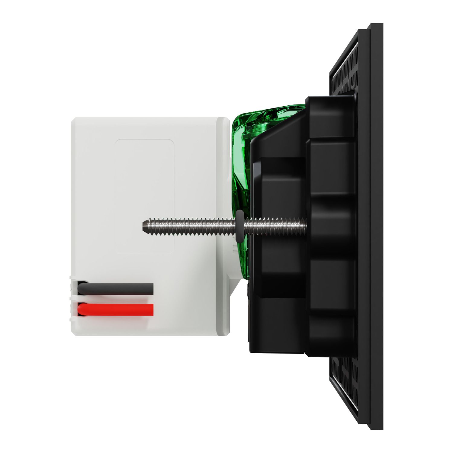 Picture of Double Switch Power Point, Clipsal Solis, Double Switch Power Point with USB C Charger, Horizontal Mount, 230V-240V, 10A