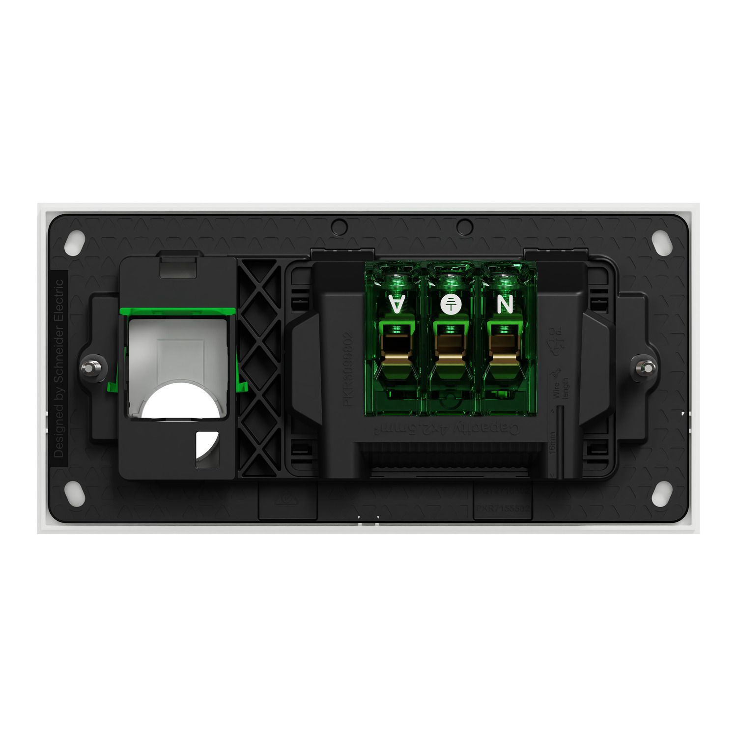 Picture of Double Switch Power Point, Clipsal Solis, Horizontal Mount, 230V-240V, 10A, Removable Extra Switch