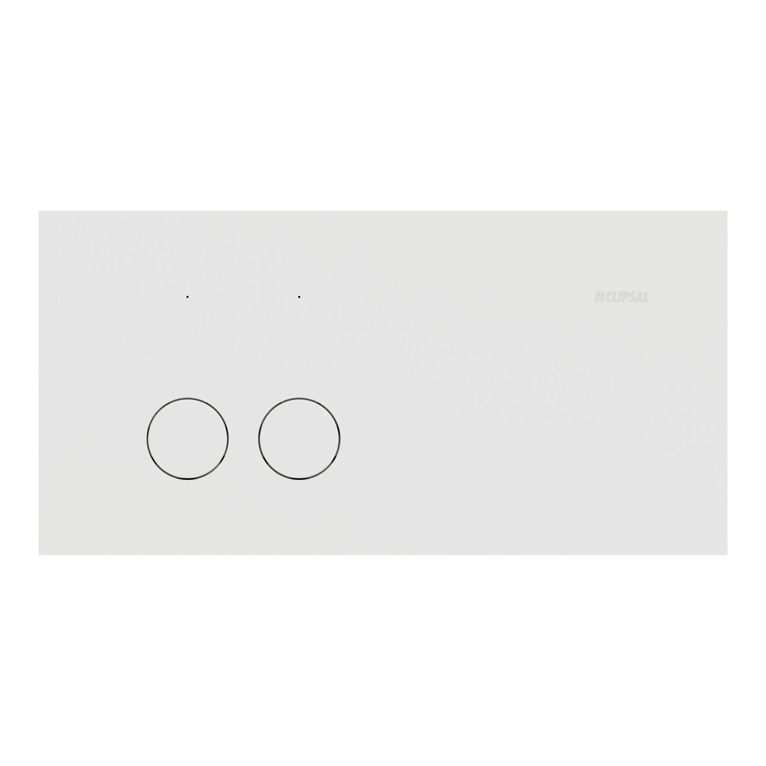 Picture of Flush Switch, Clipsal Solis, Horizontal Mount, 2 Gang, 230V-240V, 10AX 1-Way/2-Way