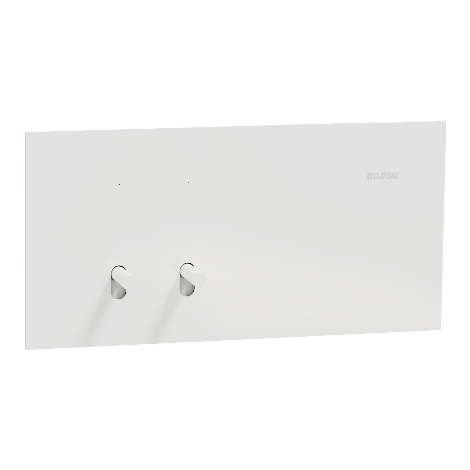 Picture of Flush Switch, Clipsal Solis T Series, Horizontal Mount, 2 Gang, 230V-240V, 10AX 1-Way/2-Way
