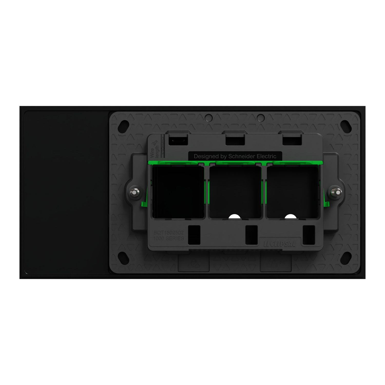 Picture of Grid Plate and Cover, Clipsal Solis T Series, 2 Gang, Horizontal