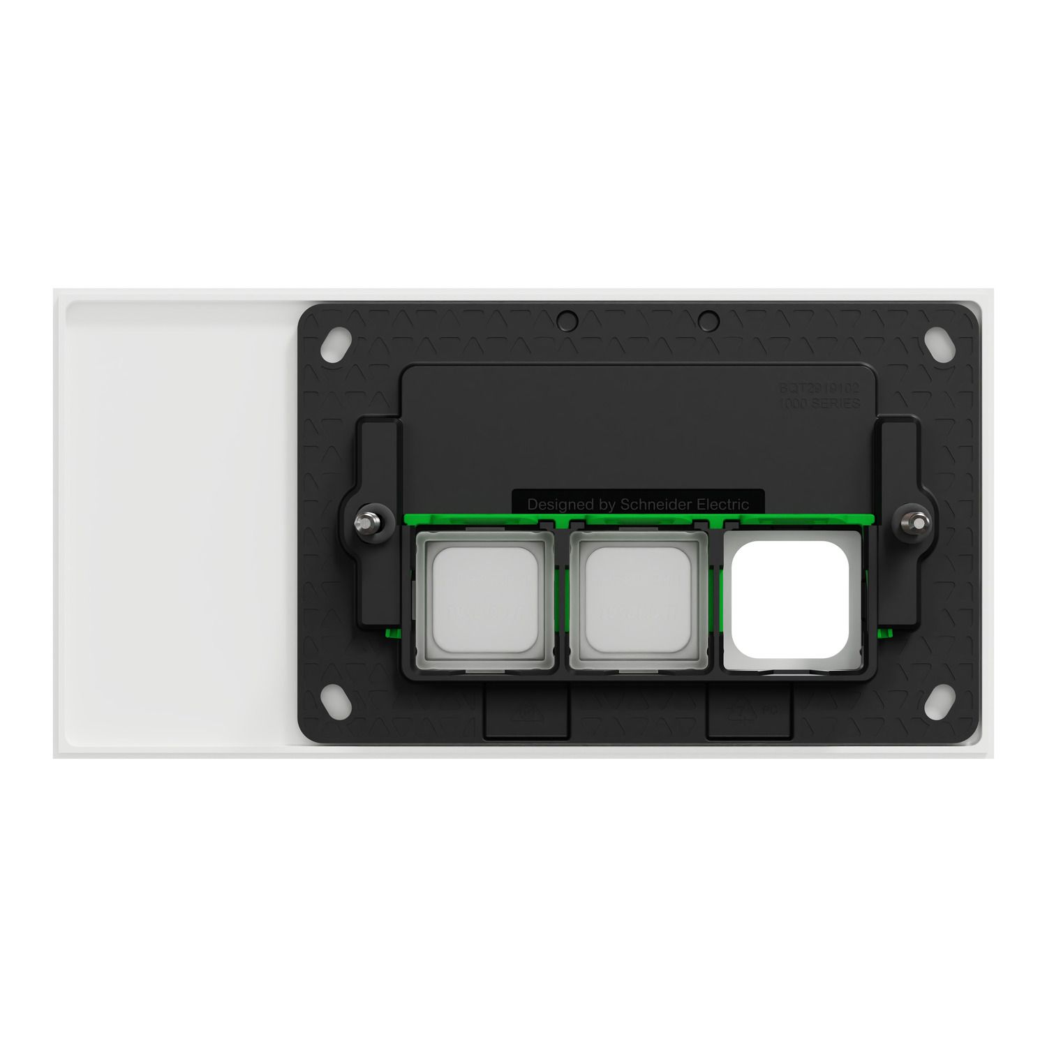 Picture of Grid Plate and Cover, Clipsal Solis T Series, 3 Gang, Communication plate less mechs