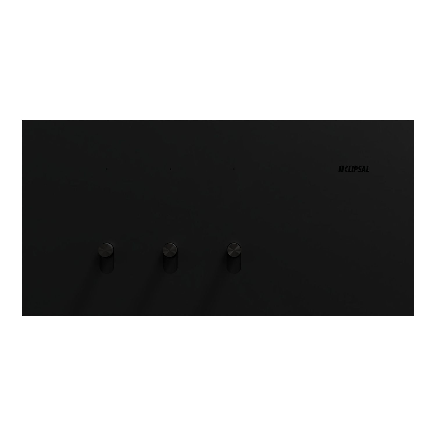 Picture of Flush Switch, Clipsal Solis T Series, Horizontal Mount, 3 Gang, 230V-240V, 10AX 1-Way/2-Way