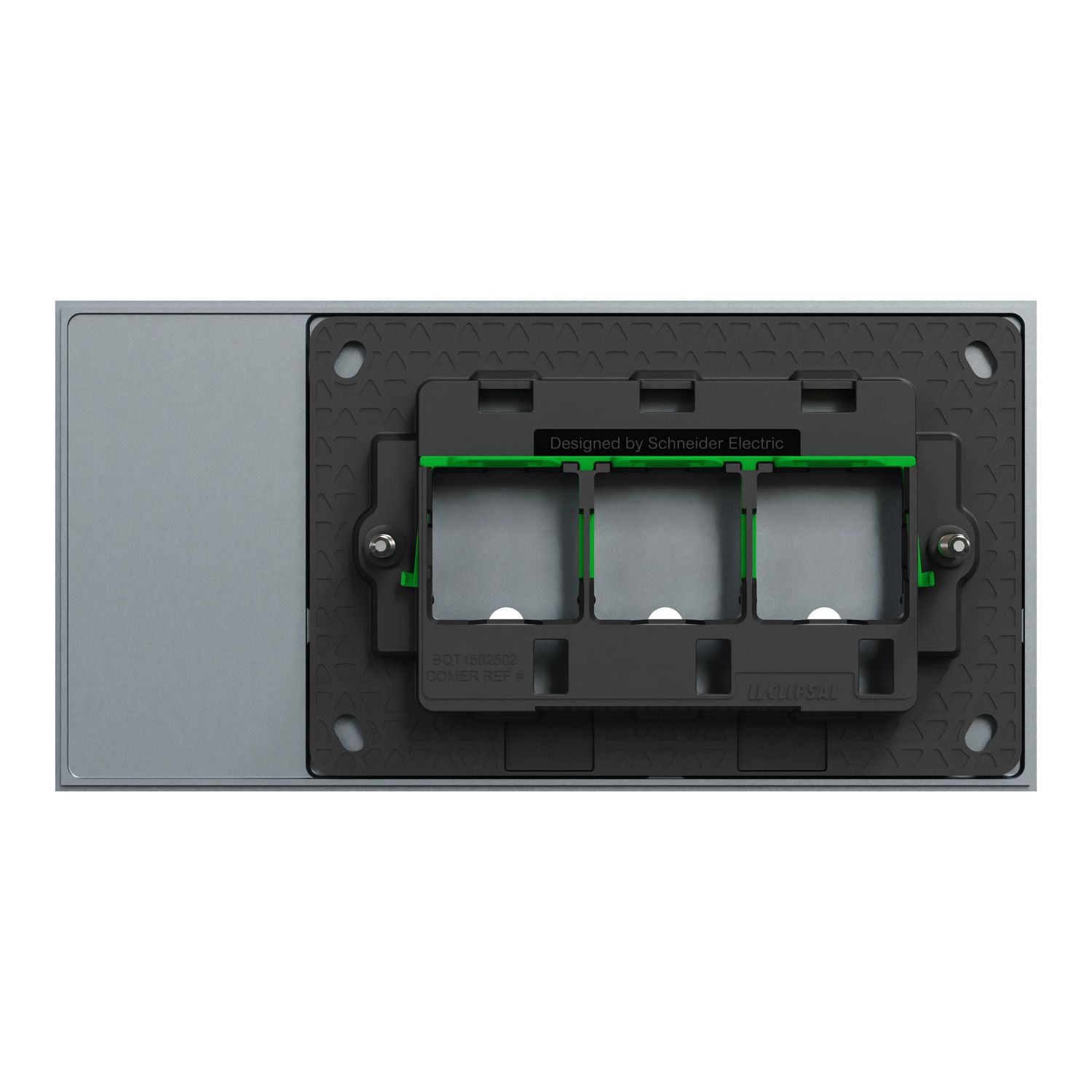 Picture of Grid Plate and Cover, Clipsal Solis T Series, 3 Gang, Horizontal