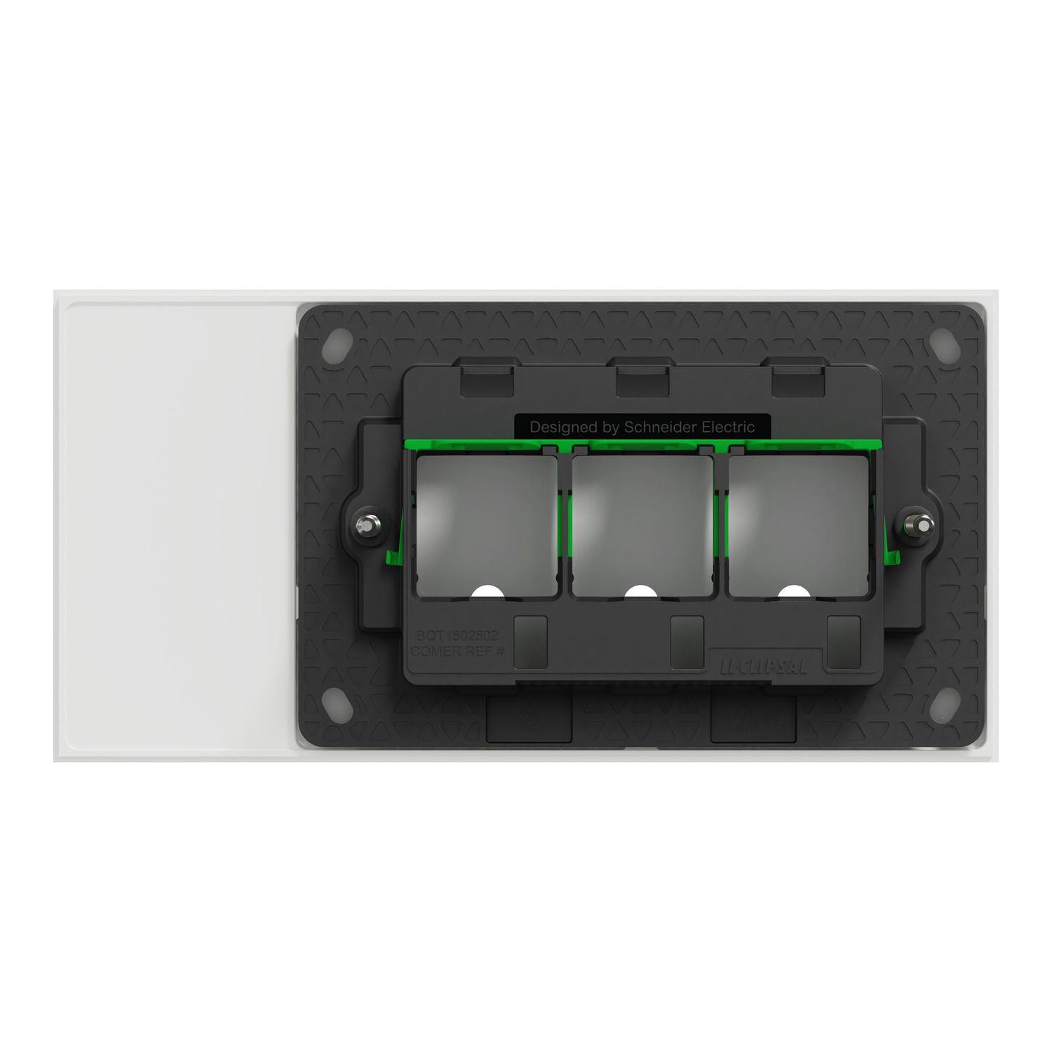 Picture of Grid Plate and Cover, Clipsal Solis T Series, 3 Gang, Horizontal